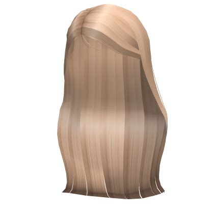 Wispy Long Sidepart Hair Blonde Roblox