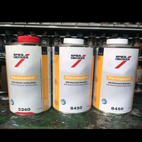 Jual Clear Coat Spies Hecker Hs Diamond 8450 Hardener 3240 Original