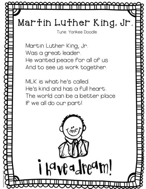 Mlk Poetry Freebie Mrs Richardsons Class Fun Poems Jimmy Carter