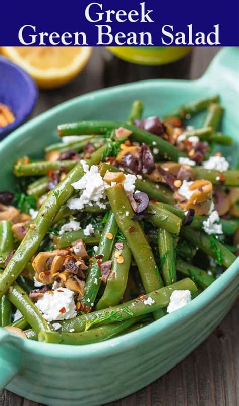 Greek Green Bean Salad Recipe The Mediterranean Dish