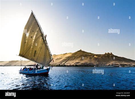 A felucca in Aswan Stock Photo - Alamy