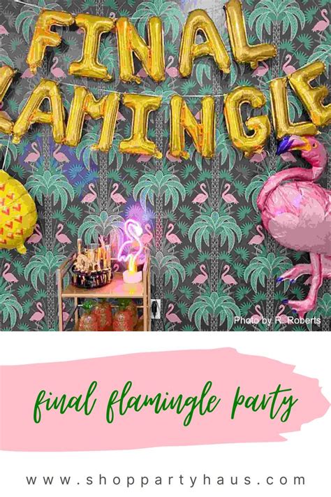 Final Flamingle Balloon Banner Kit Silver Gold Rose Gold Pink