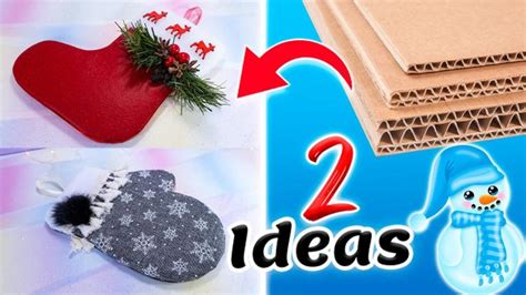 Once Decoraciones navideñas fáciles Rápidas y económicas con Materiales