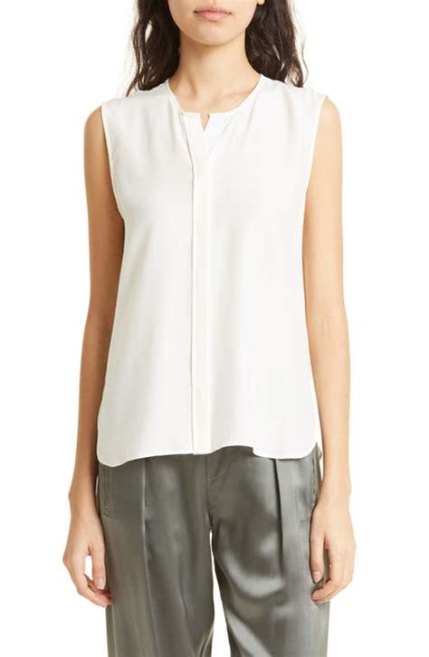 White Sleeveless Blouses Nordstrom