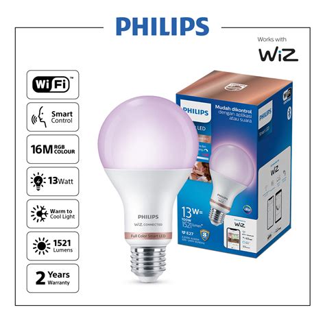 Jual Philips WiFi Bluetooth LED Bulb 13Watt A60 E27 Smart Lighting