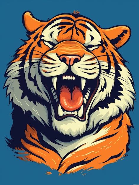 Premium Ai Image There Is A Tiger With Its Mouth Open And Its Mouth