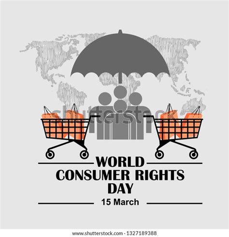 World Consumer Rights Day Stock Vector (Royalty Free) 1327189388