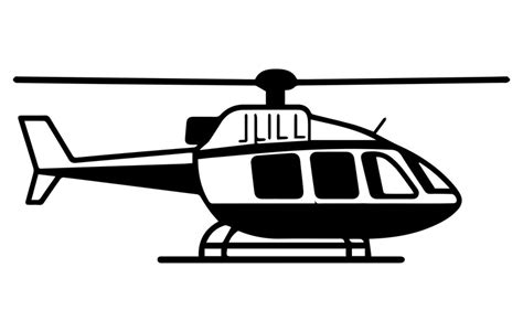 Premium Vector | Black isolated silhouette of helicopter on white ...