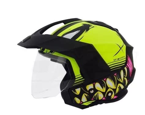 Casco Moto Shaft 227 Trial Abierto Con Visera Urbano Cuotas sin interés