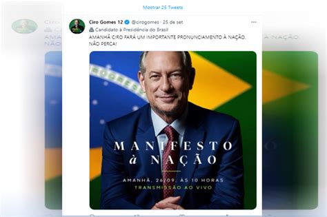 Ciro Anuncia ‘manifesto à Nação E Gera Mistério Sobre Candidatura