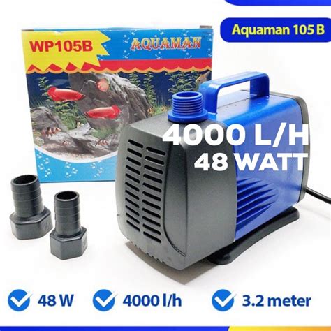 Jual AQUAMAN WP 105B Pompa Air Celup Kolam Ikan Aquarium Aquascape