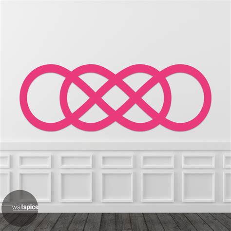 Double Infinity Symbol Vinyl Wall Decal Sticker Infinite Times | Etsy