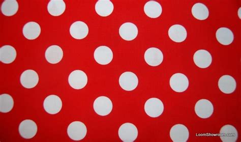 Q White Polka Dots Red Background Gnome Fabric Coordinate Cotton