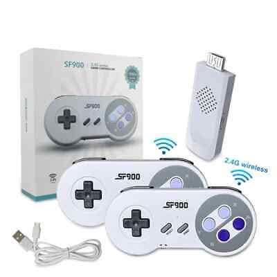 Snes Retro Video Game Console Tv Stick K Hdmi Wireless Controllers