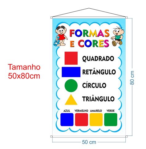 Banner Pedagógico Kit 3 Und Nº 0 a 10 Quantos Formas Elo7