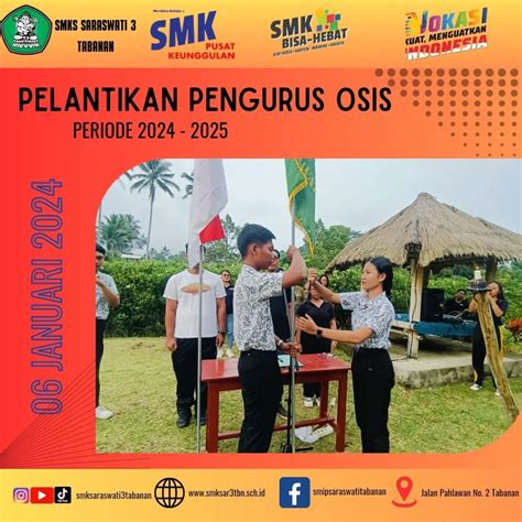 Pelantikan Pengurus Osis Periode Smk Saraswati Tabanan Bali