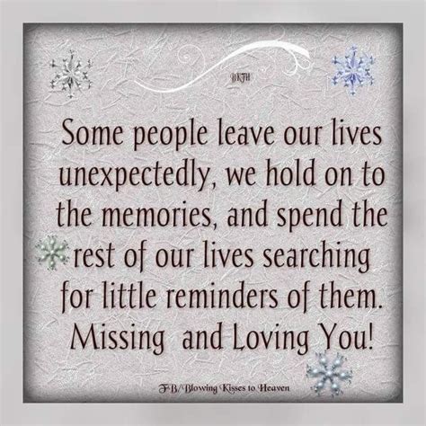 A Quote With Snowflakes On It That Says Some People Leave Our Lives