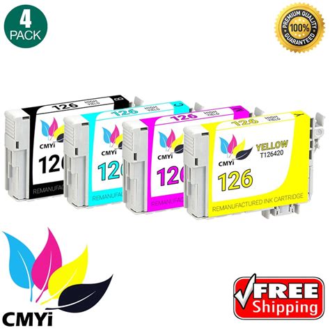 Cmyi Ink Cartridge Replacement For Epson Pack Each Black