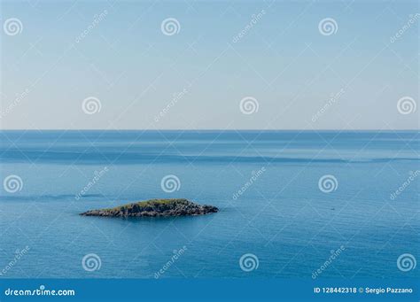 Panoramic View Of The Tyrrhenian Coast Of Basilicata Near Maratea Stock