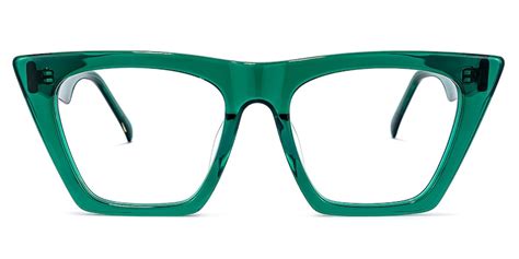 Cecile Cat Eye Green Glasses Zeelool Glasses