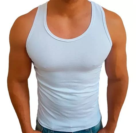 Regata B Sica Estilo Americana Masculina Canoa Tank Slim