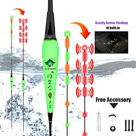 Wlpfishing Flotadores De Pesca Con Alarma Intermitente Sensor De