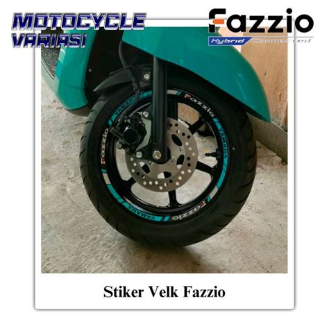 Jual Sticker Stiker Velg Motor Yamaha Fazzio Shopee Indonesia