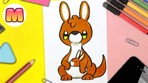 Como Dibujar Un Canguro Kawaii Dibujos Kawaii Faciles Aprende A