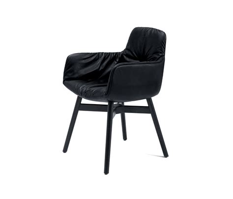 Leya Armchair High With Wooden Frame With Cross Architonic