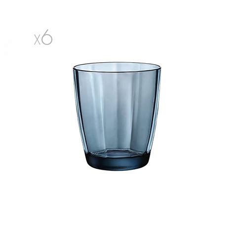 Set Bicchieri Acqua Pulsar Ocean Blue Bormioli