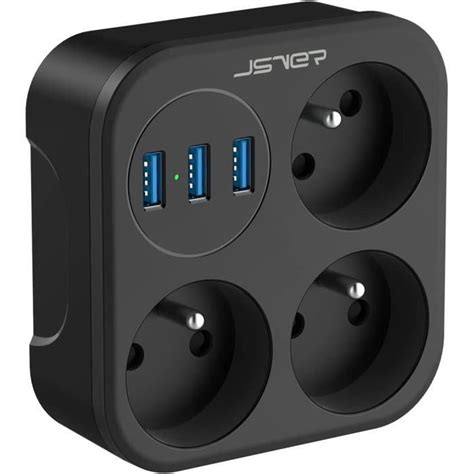 Multiprise Murale Usb En Prise Multiple Prises Et Ports Usb