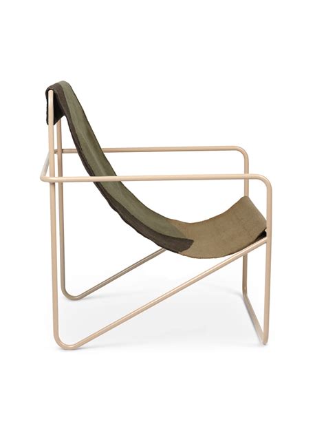 Ferm Living Desert Lounge Chair Cashmere Dune Loungestol Stol Fra