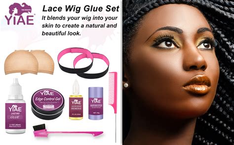 Lace Wig Glue And Remover And Hair Styling Wax Gel Combo Pack 60ml Wig Glue For