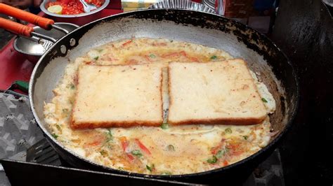 India Egg Omelette Toast Indian Street Food Youtube