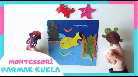 MONTESSORİ KİTAP SAYFASI 4 SAYFA PARMAK KUKLA EV YAPIMI