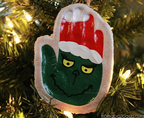 The Grinch Hand Print Keepsake Ornament From ABCs To ACTs