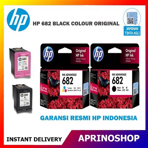 Jual Tinta Hp 682 Black Colour Original Ink Advantage Cartridge Shopee Indonesia