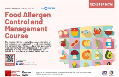 Food Allergen Control And Management Course Rosehall Management