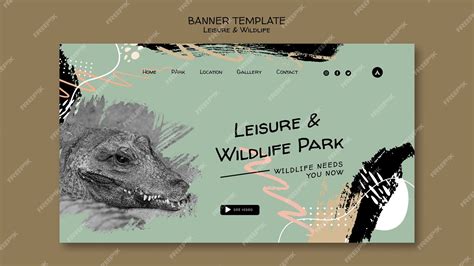 Free Psd Wildlife Preservation And Protection Landing Page Template