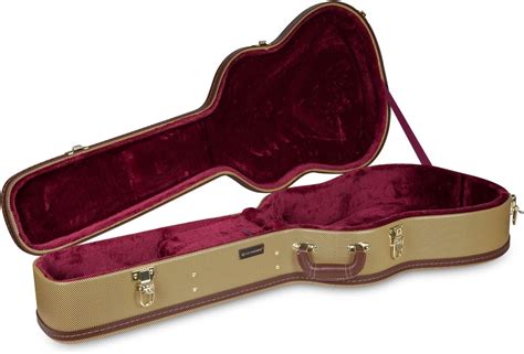 Amazon Crossrock Wooden Guitar Case Fits 17 Archtop Acoustic Jazz