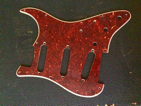 Real Celluloid Stratocaster Pickguard Relic Reverb