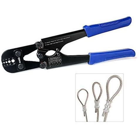 Iwiss Wire Rope Crimping Tool For Aluminum Oval Sleevesstop Sleeves