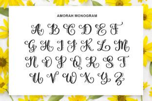 Amorah Monogram Font By Abodaniel Creative Fabrica