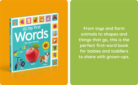 My First Words Lets Get Talking My First Tabbed Board Book Dk