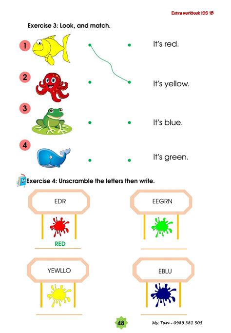 Colors Red Yellow Green Blue Worksheet Color Worksheets Primary