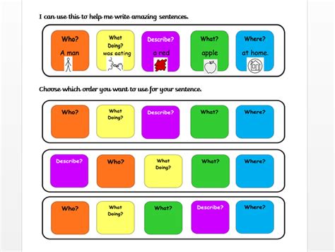 Colourful Semantics Mat Teaching Resources