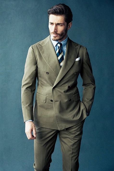 25 Stylish Double Breasted Suit Ideas For Men Fashion Hombre Mens Fashion Suits Green Suit