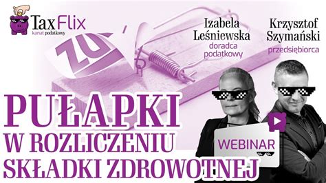 Rozliczenie roczne składki zdrowotnej DRA płatnik webinar Izabela