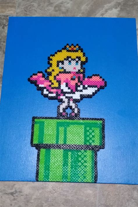 Marilyn Monroe Peach Perler Sprite Pixel Art Pixel Art Fuse Beads