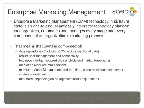 The Enterprise Marketing Management Strategy Guide | PPTX